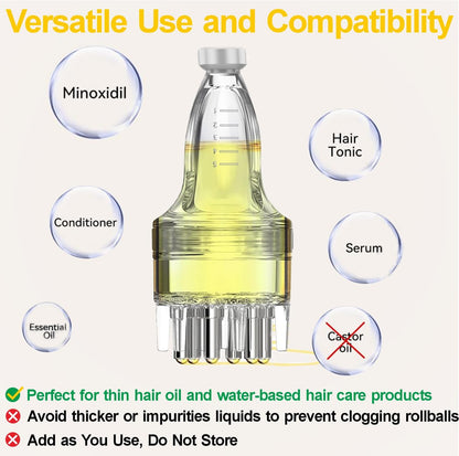Angel Kiss Minoxidil Applicator - Mess-Free Hair Oil Dispenser for Scalp, Compact & Waste-Free Applicator Bottle for Hair Growth Treatments