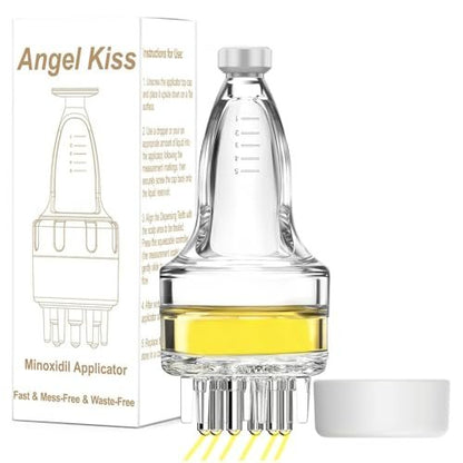 Angel Kiss Minoxidil Applicator - Mess-Free Hair Oil Dispenser for Scalp, Compact & Waste-Free Applicator Bottle for Hair Growth Treatments