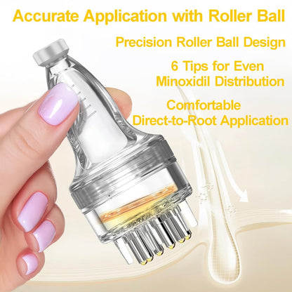 Angel Kiss Minoxidil Applicator - Mess-Free Hair Oil Dispenser for Scalp, Compact & Waste-Free Applicator Bottle for Hair Growth Treatments