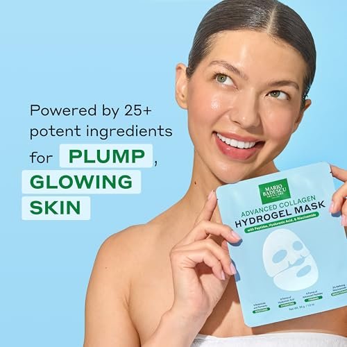 Mario Badescu Advanced Collagen Hydrogel Mask Set of 3 – Hydrating, Firming & Brightening Face Mask with Peptides, Hyaluronic Acid & Niacinamide Avelisse