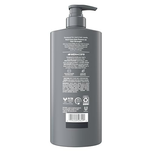 DOVE MEN + CARE Thick & Strong Shampoo 28 Fl Oz - Builds Hair Strength with Calcium - görsel 4