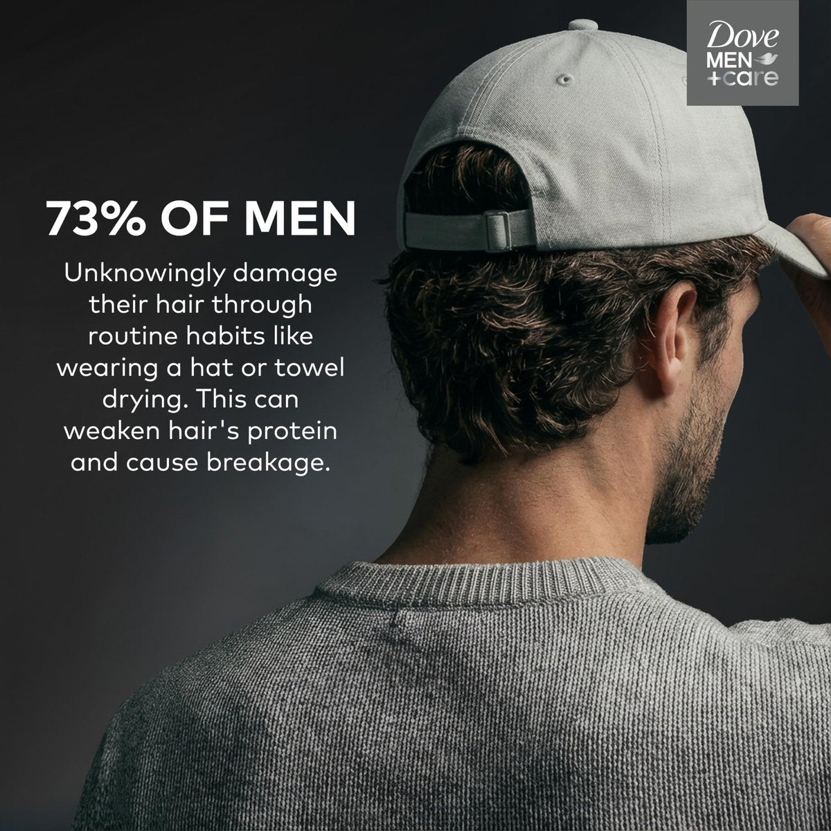 DOVE MEN + CARE Thick & Strong Shampoo 28 Fl Oz - Builds Hair Strength with Calcium - görsel 13