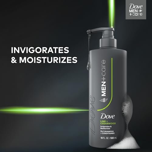DOVE MEN + CARE Shampoo Lime & Cedar 18 Fl Oz - Strengthens & Moisturizes Hair - görsel 8
