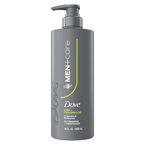 DOVE MEN + CARE Shampoo Lime & Cedar 18 Fl Oz - Strengthens & Moisturizes Hair - görsel 2