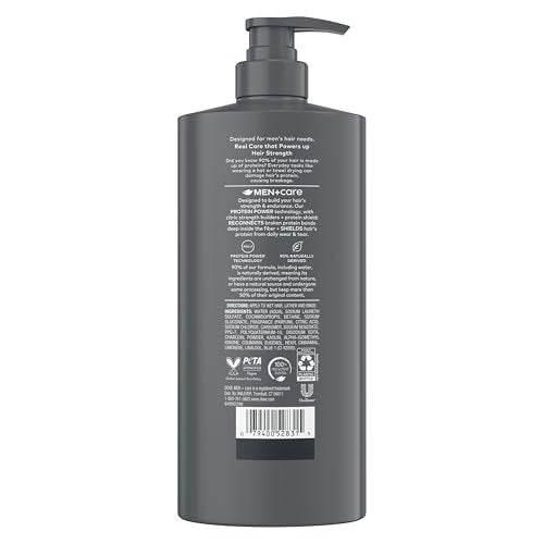 Dove Men+Care Charcoal & Clay Shampoo 28 Fl Oz | Deep Purifying & Hair Strengthening - görsel 4