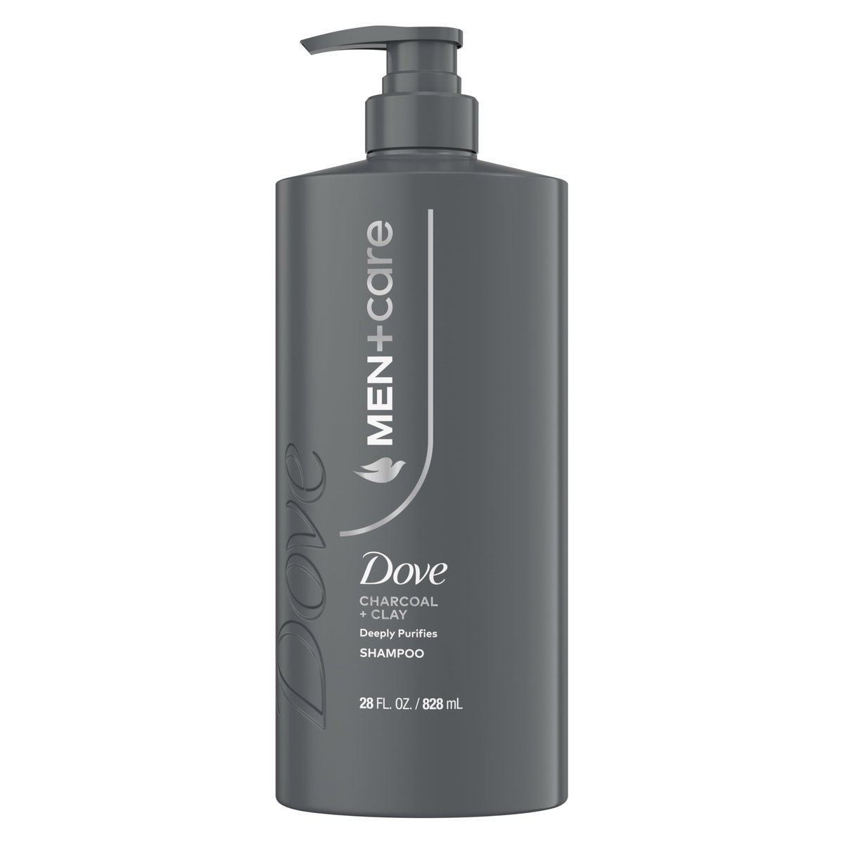 Dove Men+Care Charcoal & Clay Shampoo 28 Fl Oz | Deep Purifying & Hair Strengthening - görsel 1
