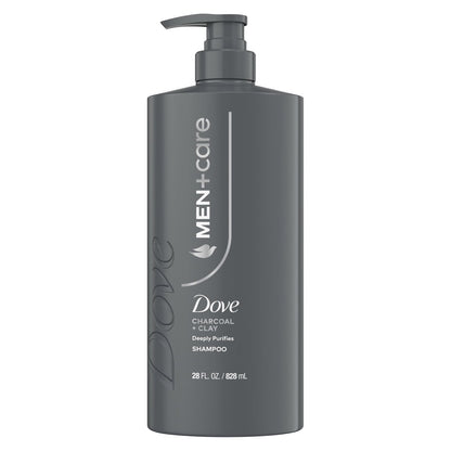 Dove Men+Care Charcoal & Clay Shampoo 28 Fl Oz | Deep Purifying & Hair Strengthening