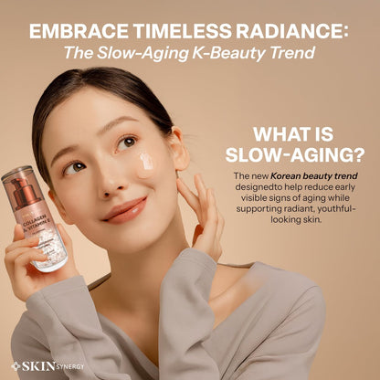 Skin Synergy Collagen & Vitamin E Face Serum – Hydrating, Firming & Nourishing – Anti-Aging Korean Skin Care, Clean Beauty, Vegan, Cruelty Free – 1.69 Fl Oz Avelisse