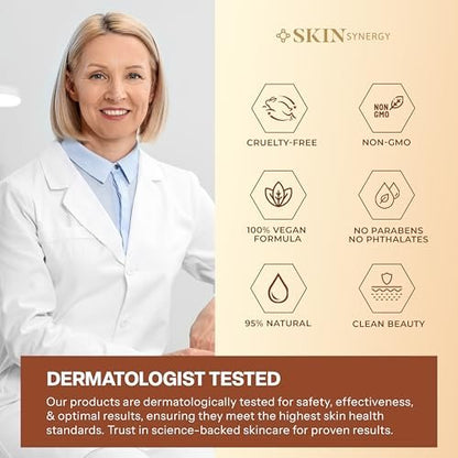 Skin Synergy Collagen & Vitamin E Face Serum – Hydrating, Firming & Nourishing – Anti-Aging Korean Skin Care, Clean Beauty, Vegan, Cruelty Free – 1.69 Fl Oz Avelisse