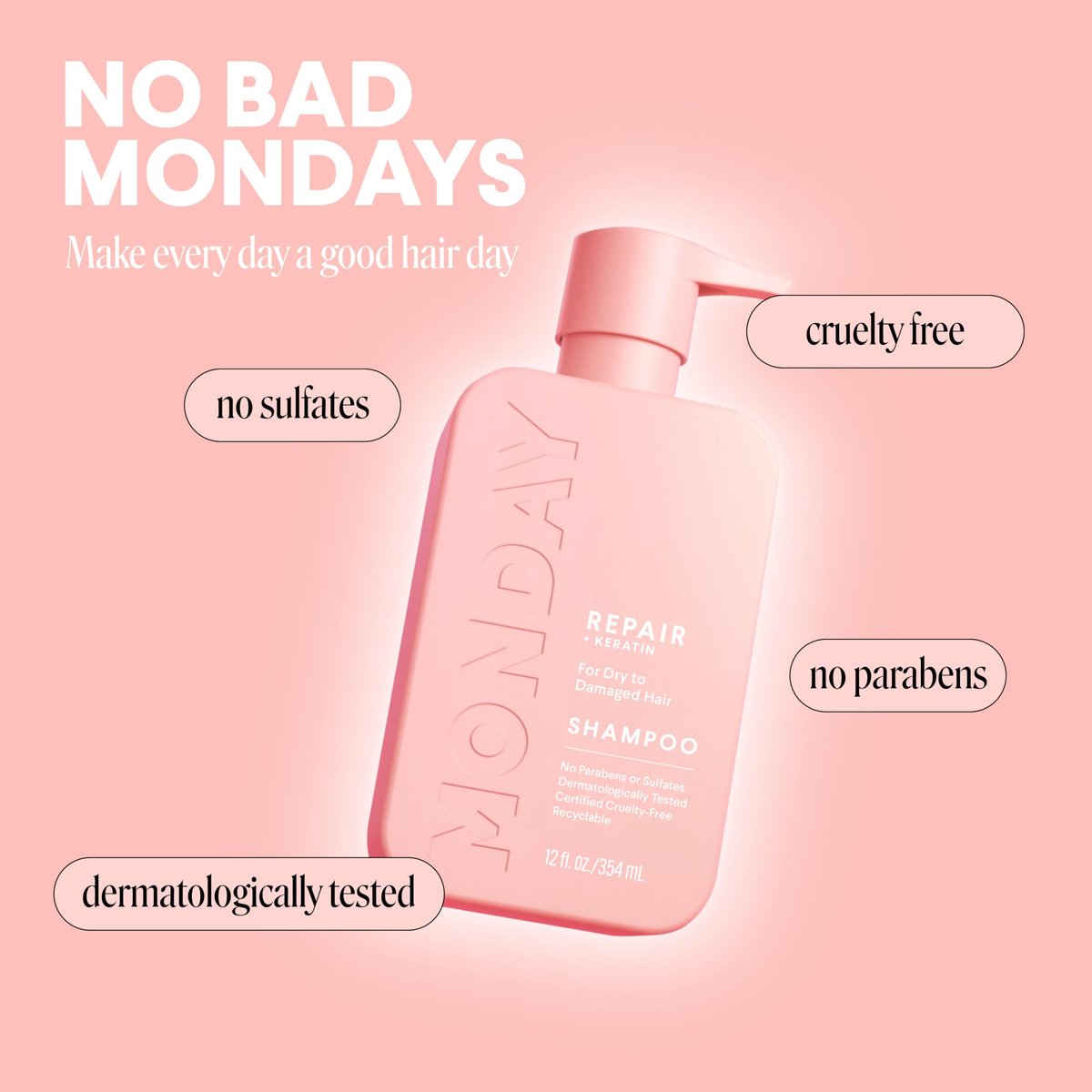 MONDAY Haircare Ultimate Repair Gift Set | REPAIR Shampoo, Conditioner & Leave-In Treatment - görsel 17