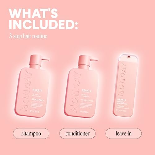 MONDAY Haircare Ultimate Repair Gift Set | REPAIR Shampoo, Conditioner & Leave-In Treatment - görsel 12