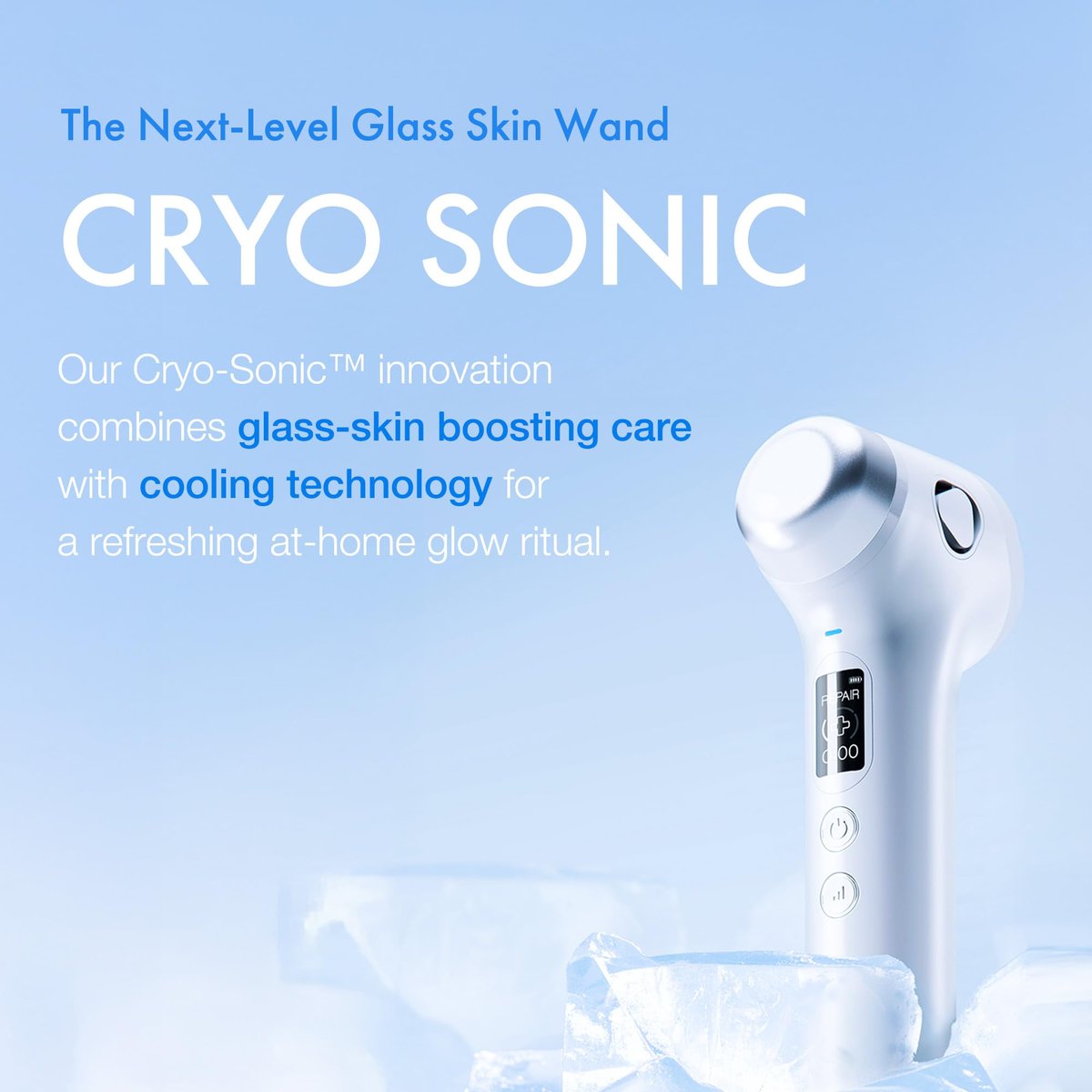 glow.m Cryo Sonic with Moisture Booster Gel (100g) | Next Level Glow Set for Glass Skin - görsel 7