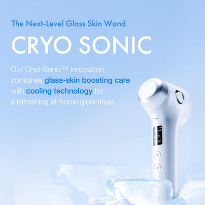 glow.m Cryo Sonic with Moisture Booster Gel (100g) | Next Level Glow Set for Glass Skin