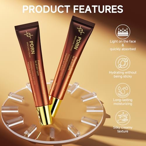 HZENPPOR PDRN Serum Cream – 99% Pure Salmon DNA Advanced Face Moisturizer with Collagen, Hyaluronic Acid & Niacinamide for Glass Glow Skin Hydration, Uneven Skin Tone (20g, Unscented) - görsel 4