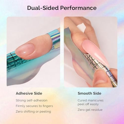 MelodySusie Nail Forms for Nail Extensions – 100 Pcs Long Length Strong Adhesion for Acrylic Builder Gel Poly Gel – Home DIY & Salon Nail Art Tools