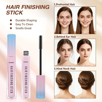 Seiolieliou 4-in-1 Hair Styling Cream Set – Professional Finishing Stick, Wax, Boar Bristle Brush & 3 Combs for Frizz Control, Shine & Hold Avelisse
