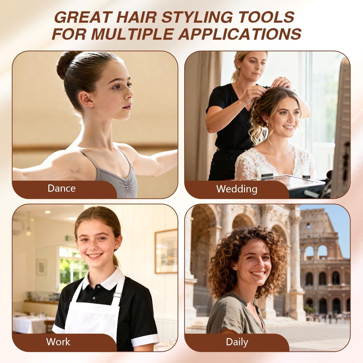 Seiolieliou 4-in-1 Hair Styling Cream Set – Professional Finishing Stick, Wax, Boar Bristle Brush & 3 Combs for Frizz Control, Shine & Hold Avelisse