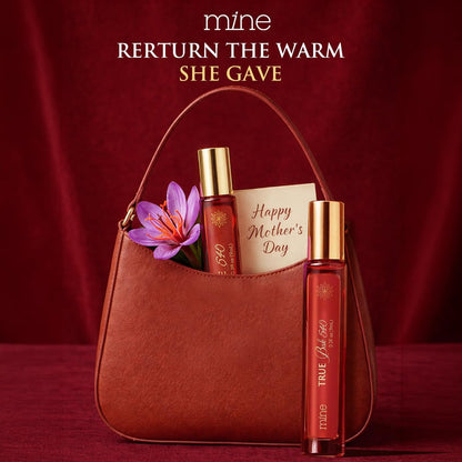 Mine True Bak 540 Eau de Parfum - Ambery Saffron Long Lasting Perfume for Women - Travel Size 9ml (0.3 fl oz) - Ideal Gift for Her Avelisse