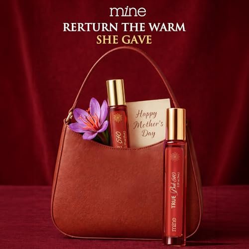 Mine True Bak 540 Eau de Parfum - Ambery Saffron Long Lasting Perfume for Women - Travel Size 9ml (0.3 fl oz) - Ideal Gift for Her Avelisse