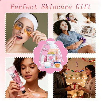 144 PCS Spa Party Supplies for Women - Complete Spa Day Favors Kit with Face Masks, Lip Balm, Under Eye Patches, Foot Bath Bombs & More | Sleepover Birthday Gift Set Avelisse