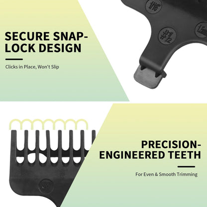 8 Piece Replacement Comb Set for Wahl 40mm Detachable T-Blade Trimmers – Compatible with Specified Models