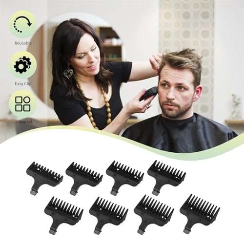 8 Piece Replacement Comb Set for Wahl 40mm Detachable T-Blade Trimmers – Compatible with Specified Models - görsel 10