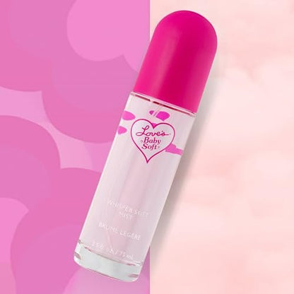 Love's Baby Soft Whisper Soft Mist Perfume Spray - 2.5 Fl Oz | Floral & Powder Scent with Lemon Leaf & Orange Avelisse
