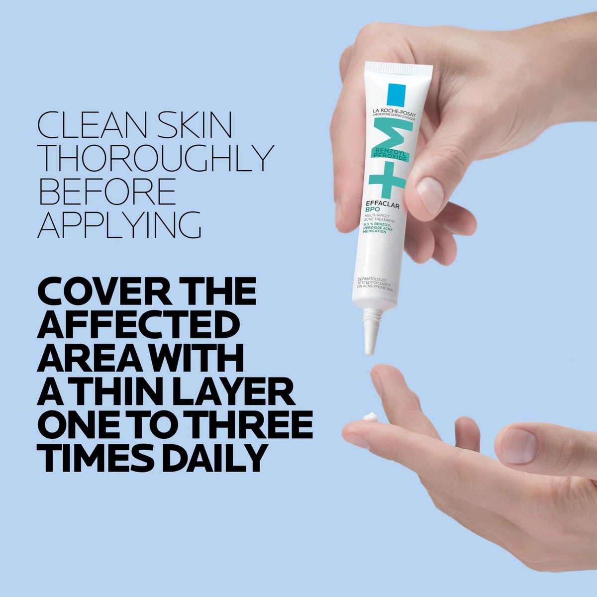 La Roche-Posay Effaclar BPO Multi-Target Acne Treatment with 5.5% Micronized Benzoyl Peroxide - Acne Cream for Face, Targets Oily Skin, Blackheads & Prevents Pimples, 20ml Avelisse