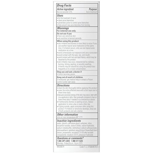 La Roche-Posay Effaclar BPO Multi-Target Acne Treatment with 5.5% Micronized Benzoyl Peroxide - Acne Cream for Face, Targets Oily Skin, Blackheads & Prevents Pimples, 20ml Avelisse
