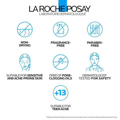 La Roche-Posay Effaclar BPO Multi-Target Acne Treatment with 5.5% Micronized Benzoyl Peroxide - Acne Cream for Face, Targets Oily Skin, Blackheads & Prevents Pimples, 20ml Avelisse