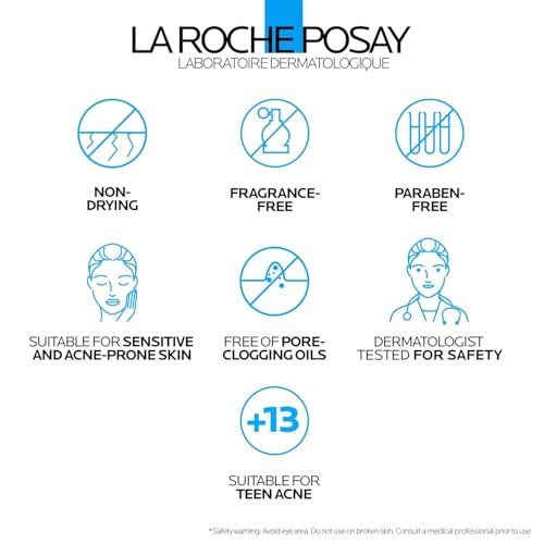 La Roche-Posay Effaclar BPO Multi-Target Acne Treatment with 5.5% Micronized Benzoyl Peroxide - Acne Cream for Face, Targets Oily Skin, Blackheads & Prevents Pimples, 20ml Avelisse