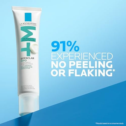 La Roche-Posay Effaclar BPO Multi-Target Acne Treatment with 5.5% Micronized Benzoyl Peroxide - Acne Cream for Face, Targets Oily Skin, Blackheads & Prevents Pimples, 20ml Avelisse