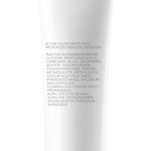La Roche-Posay Effaclar BPO Multi-Target Acne Treatment with 5.5% Micronized Benzoyl Peroxide - Acne Cream for Face, Targets Oily Skin, Blackheads & Prevents Pimples, 20ml Avelisse