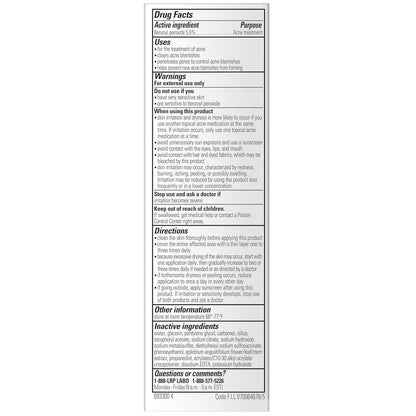 La Roche-Posay Effaclar BPO Multi-Target Acne Treatment with 5.5% Micronized Benzoyl Peroxide - Acne Cream for Face, Targets Oily Skin, Blackheads & Prevents Pimples, 20ml Avelisse