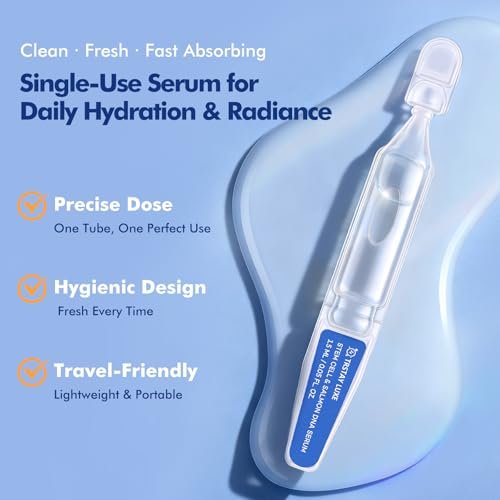 TRSTAY LUXE Stem Cell & Salmon DNA PDRN Serum – Microneedling Aftercare Anti-Aging Face Serum with Peptides & Hyaluronic Acid – 1.5 mL × 30 Vials, Korean Skincare Formula Avelisse