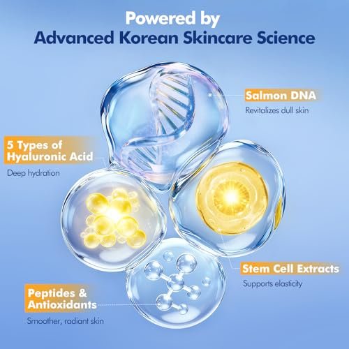 TRSTAY LUXE Stem Cell & Salmon DNA PDRN Serum – Microneedling Aftercare Anti-Aging Face Serum with Peptides & Hyaluronic Acid – 1.5 mL × 30 Vials, Korean Skincare Formula Avelisse