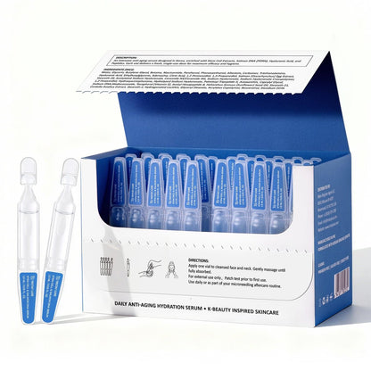 TRSTAY LUXE Stem Cell & Salmon DNA PDRN Serum – Microneedling Aftercare Anti-Aging Face Serum with Peptides & Hyaluronic Acid – 1.5 mL × 30 Vials, Korean Skincare Formula Avelisse