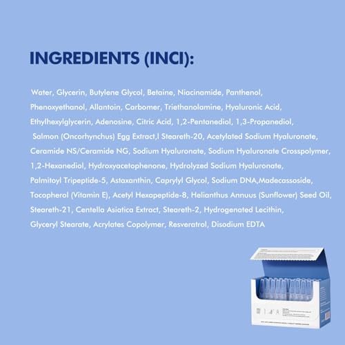 TRSTAY LUXE Stem Cell & Salmon DNA PDRN Serum – Microneedling Aftercare Anti-Aging Face Serum with Peptides & Hyaluronic Acid – 1.5 mL × 30 Vials, Korean Skincare Formula Avelisse