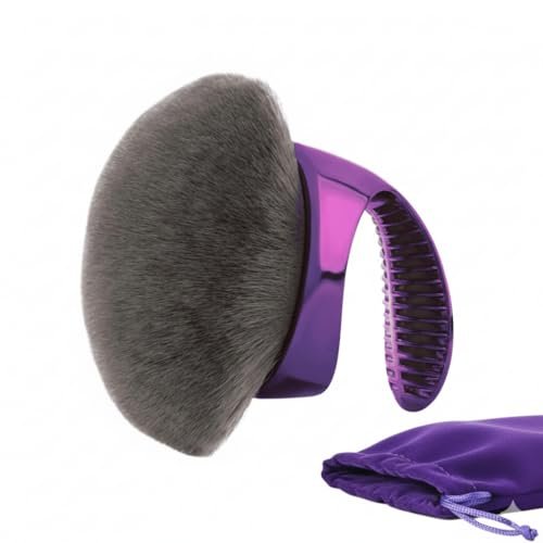WendMart Extra Large Kabuki Body Makeup Brush – Vegan, Charcoal-Infused Bristles for Flawless Self Tanner, Bronzer & Foundation Application Avelisse