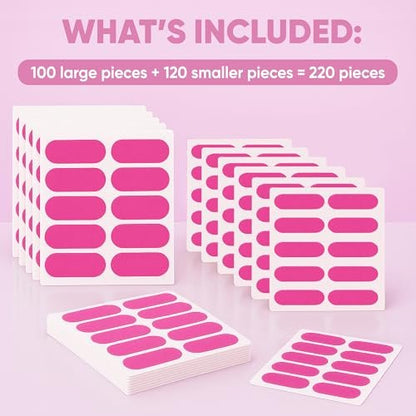ZZSLEEP Face Wrinkle Tape Patches – Overnight Forehead & Smile Line Patches with Collagen, Aloe Vera & Vitamin E, 220 Pre-Cut Strips (2 Sizes) Avelisse