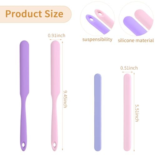 Clofiak 4-Pack Reusable Silicone Wax Sticks - Non-Stick Hair Removal Applicators for Home & Salon Use - görsel 4