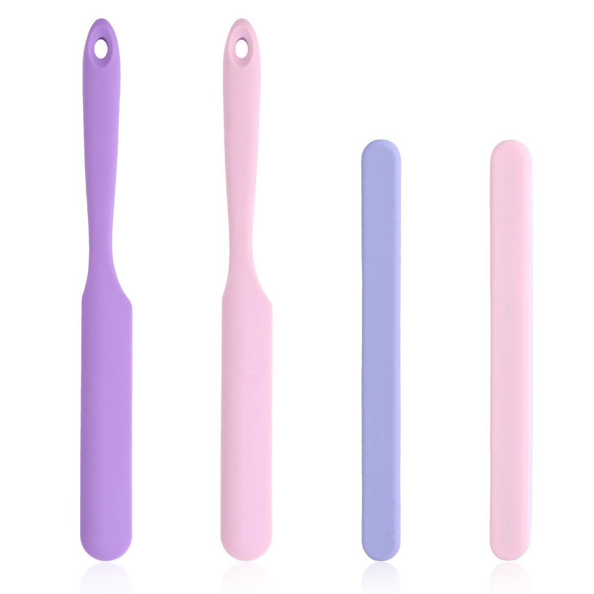 Clofiak 4-Pack Reusable Silicone Wax Sticks - Non-Stick Hair Removal Applicators for Home & Salon Use - görsel 1