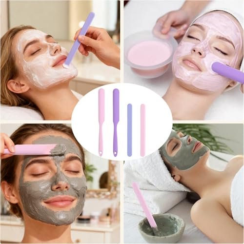 Clofiak 4-Pack Reusable Silicone Wax Sticks - Non-Stick Hair Removal Applicators for Home & Salon Use - görsel 12