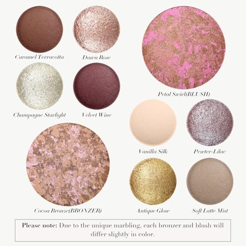 UCANBE All in One Baked Makeup Palette – Eyeshadow, Blush & Bronzer Face Kit, Full Face Makeup Gift Set for Women, Neutral Pigmented Colors Avelisse