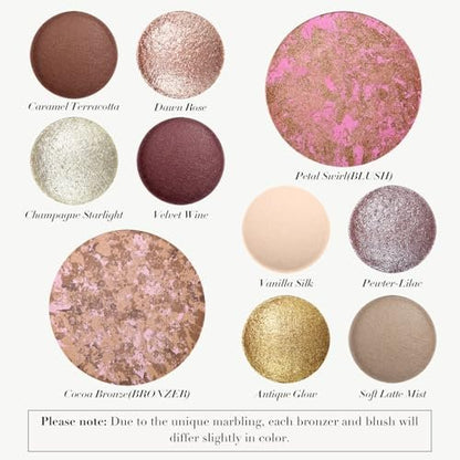 UCANBE All in One Baked Makeup Palette – Eyeshadow, Blush & Bronzer Face Kit, Full Face Makeup Gift Set for Women, Neutral Pigmented Colors Avelisse