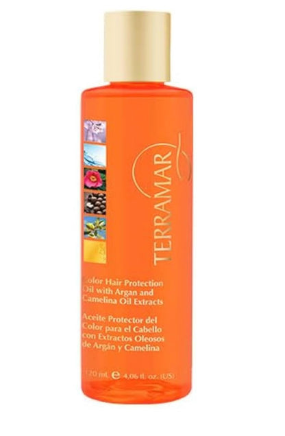Hair Color Protective Oil 120 ml with Argan and Camellia Oily Extracts - Clear, 4.06 Fl Oz