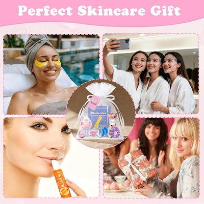 132 PCS Spa Party Supplies for Women – Ultimate Spa Party Favors Set with Face Masks, Lip Balm, Bath Bombs & More Avelisse