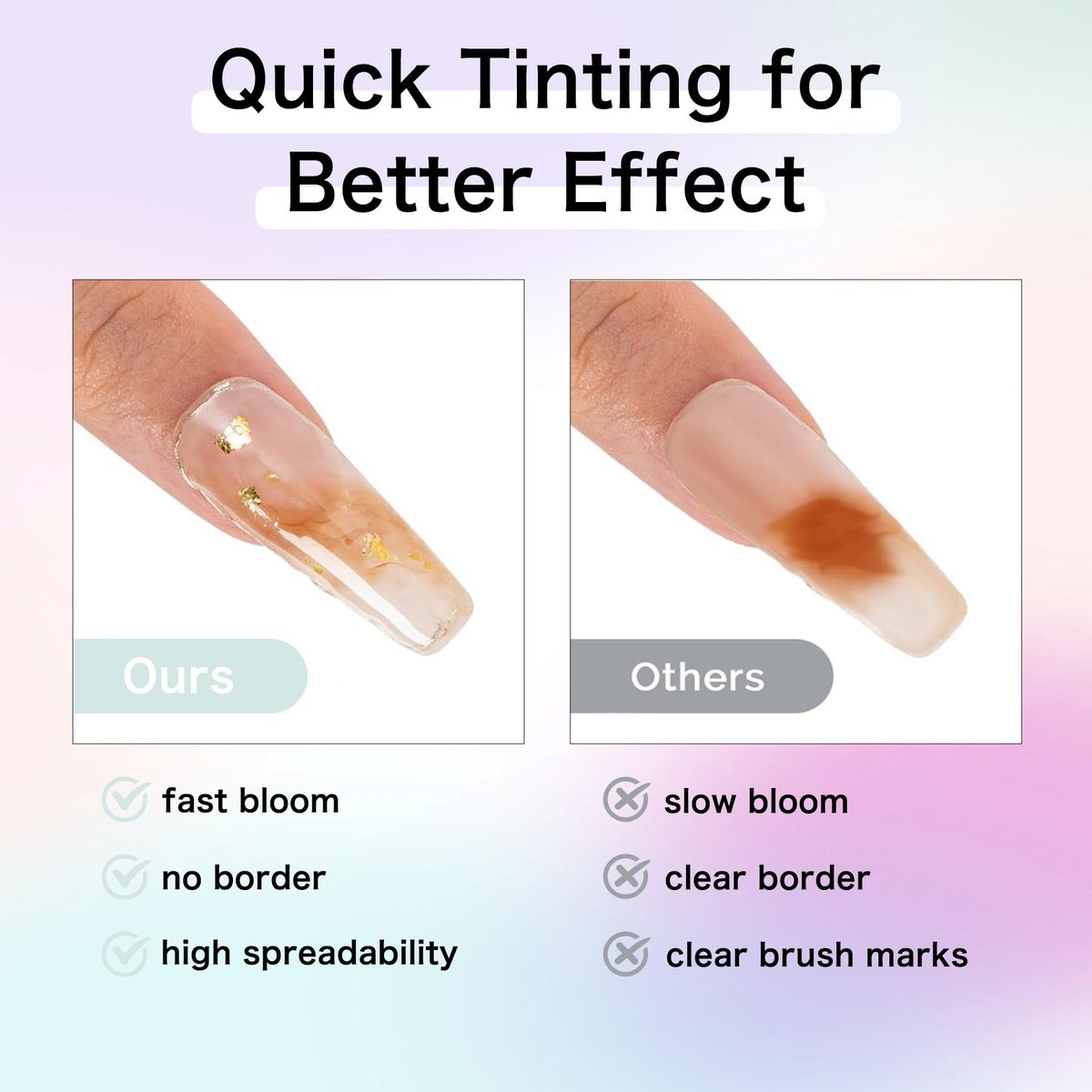 Creaglam Nail Blooming Gel Polish 15ml - Clear Watercolor Spreading Polish for Marble Nail Art, UV LED Gel for DIY Natural Stone Design at Home Avelisse