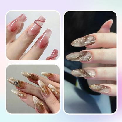 Creaglam Nail Blooming Gel Polish 15ml - Clear Watercolor Spreading Polish for Marble Nail Art, UV LED Gel for DIY Natural Stone Design at Home Avelisse