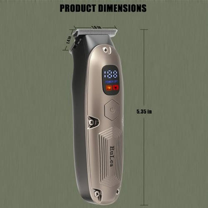 EuLea Multifunctional Hair Clipper with LED Screen, Cordless Rechargeable Beard Trimmer & Body Groomer with 10 Accessories for Men Women Home Travel Use